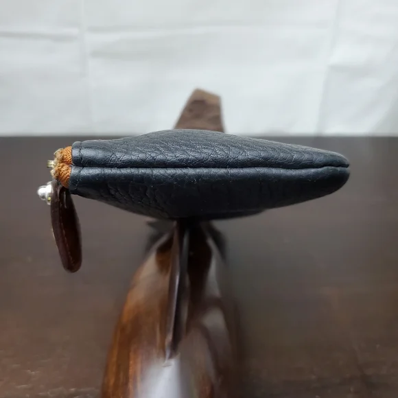 Dooney & Bourke Black and Tan Cosmetic Bag - Picture 4 of 13